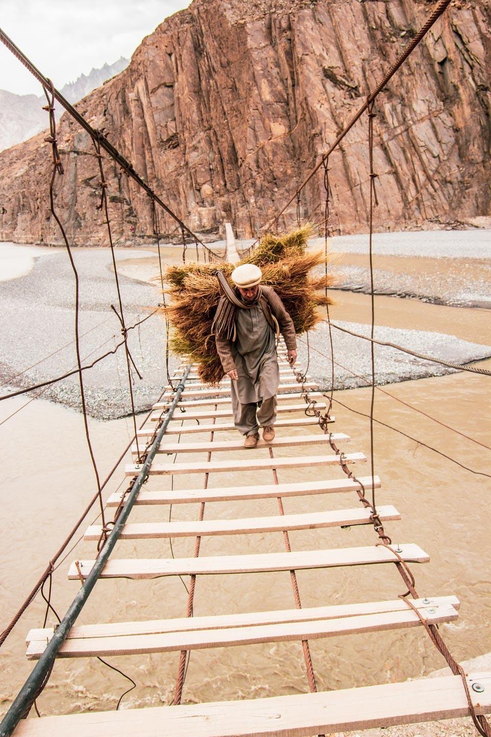 Hussaini  Hanging bridge over Borit River