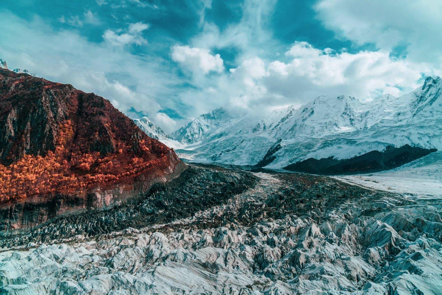 Rakaposhi, adorning the immaculate Nagar Valley