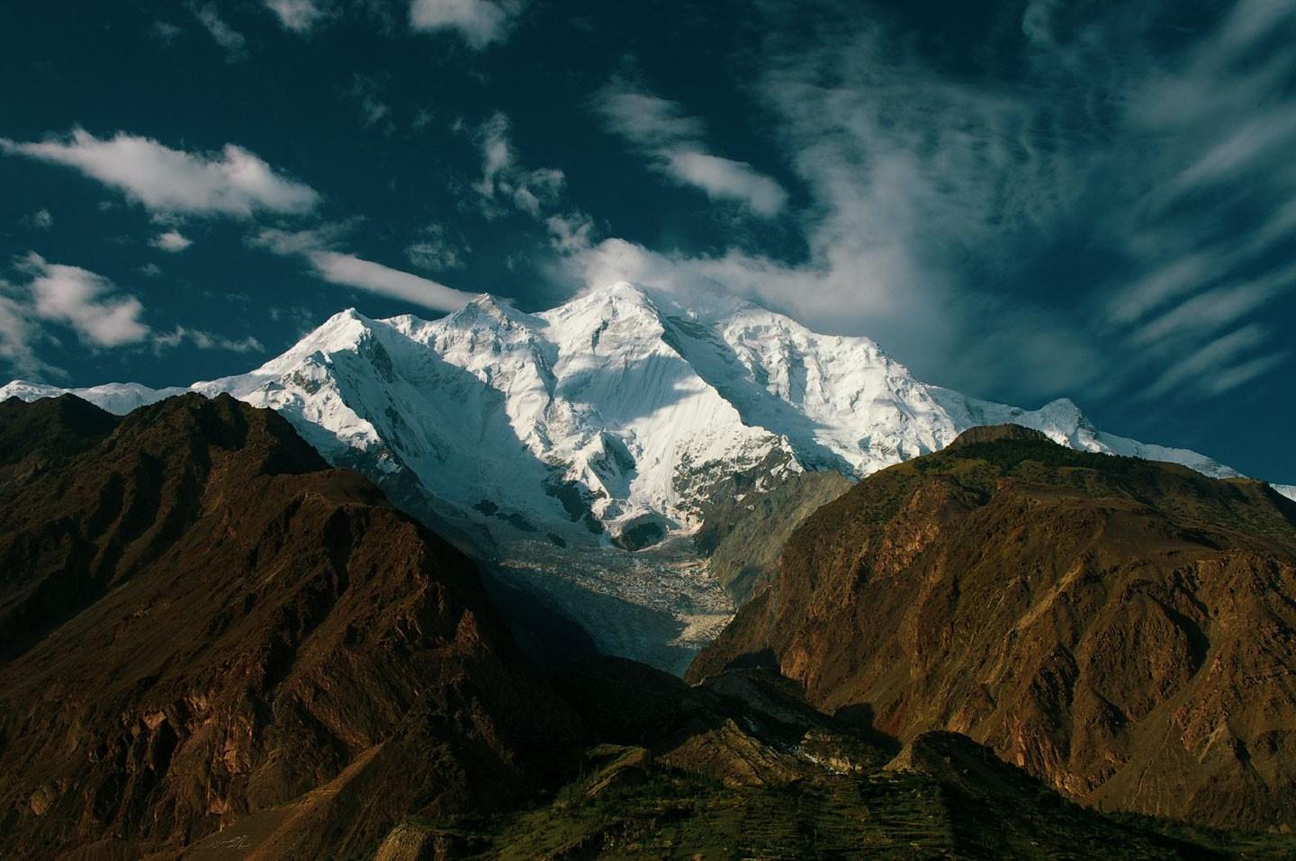 Some days Rakaposhi emerges out of clouds