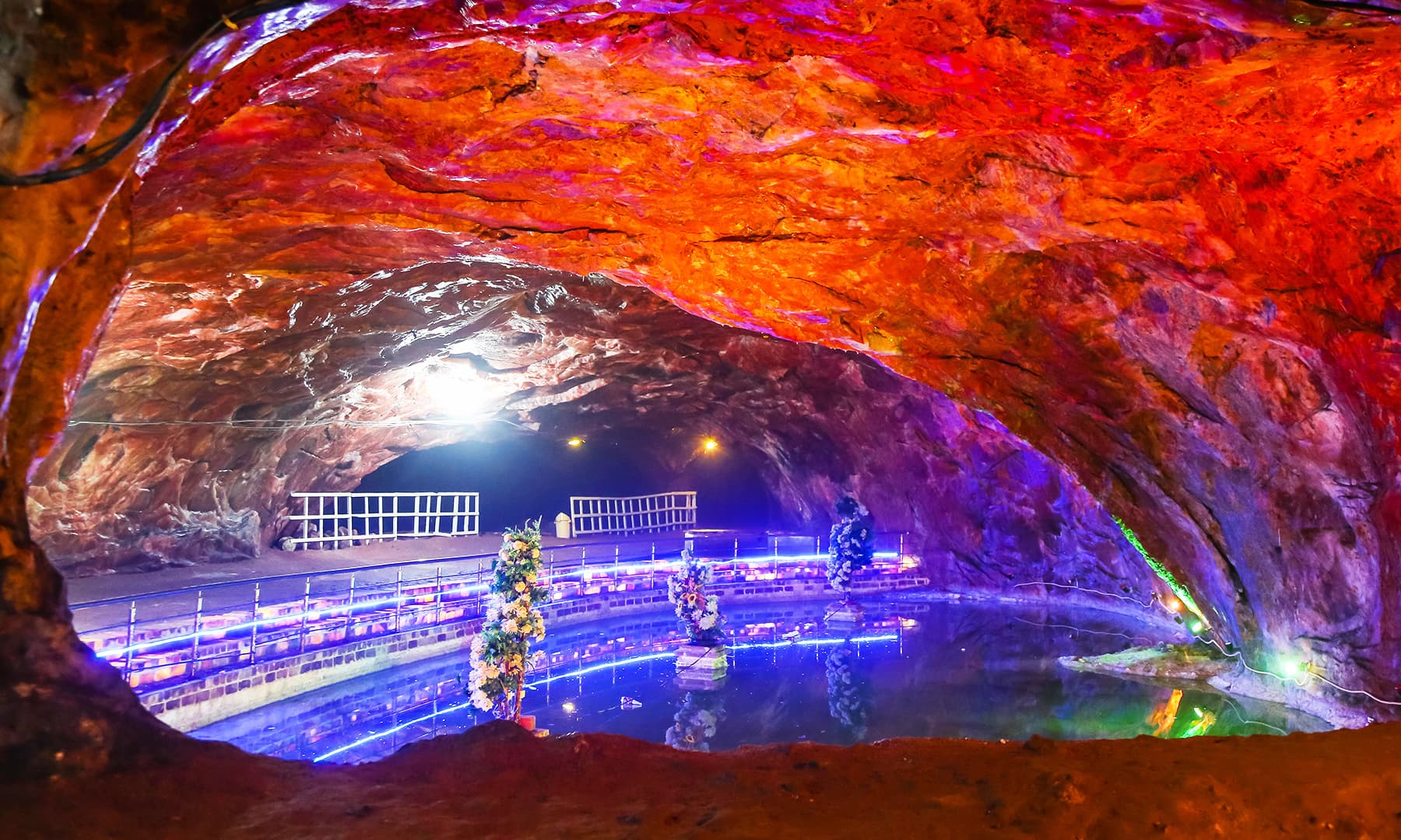 Salt pond in Khewra Mine