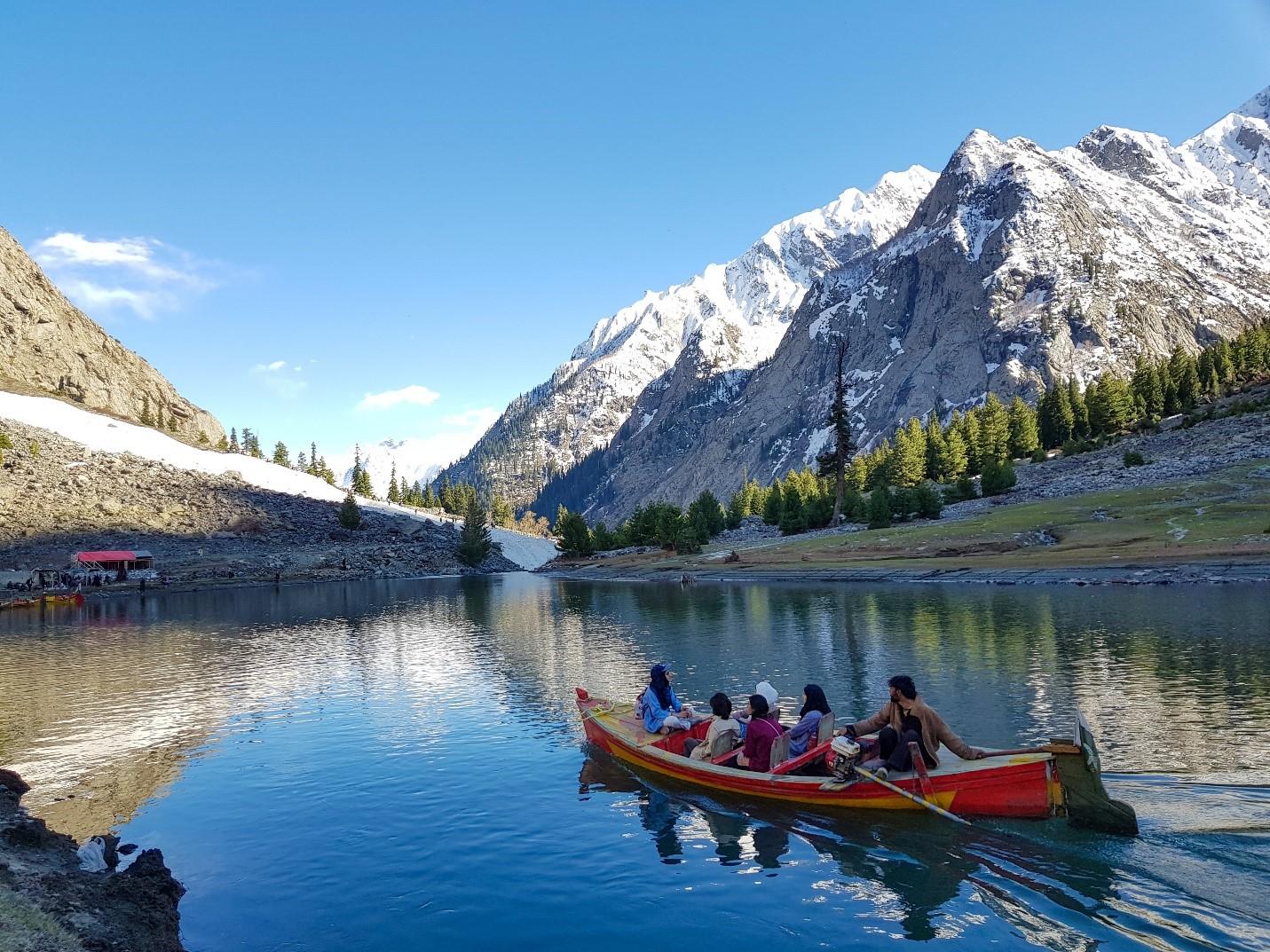  Boating in Mahodand Lake, upper Usho Valley, Kalam