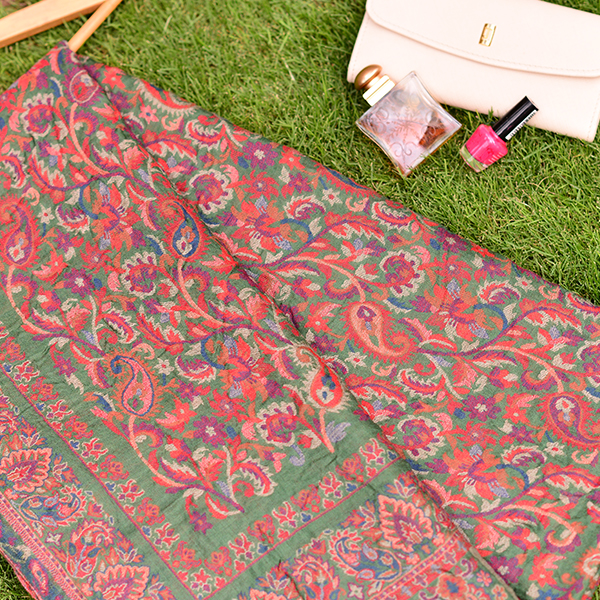 Cadmium Green Heaven’s Juvenile pashmina shawl image