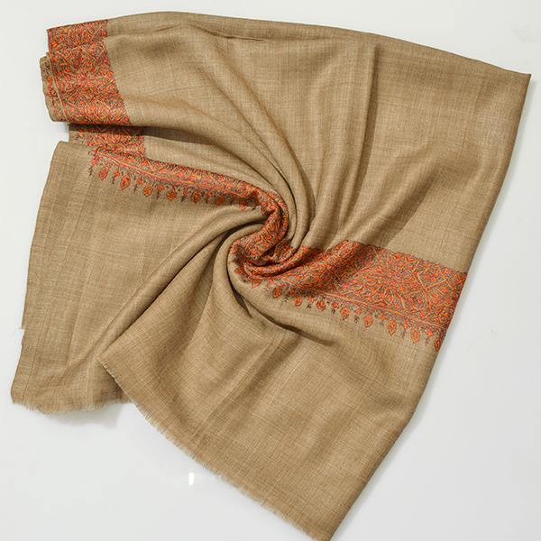 Caramel Brown Pashmina Shawl Image