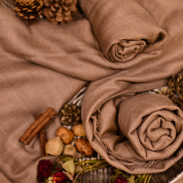 Dark Elm Chashm e Bulbul Solid Pashmina Unisex image