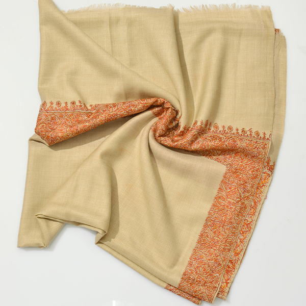Light Beech Pashmina Classic Exuberant Border Image