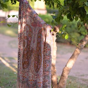 Persian Paisley Zeitgeist, Classic Kalamkari Pashmina