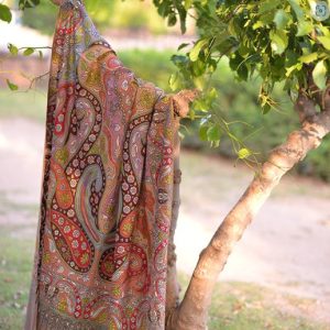 Bohemian Paisleys, Classic Kalamkari Pashmina